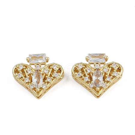 Brass Pave Cubic Zirconia Multi-strand Links ZIRC-F145-09G-01-1
