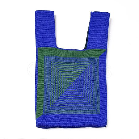 Polyester Mini Knit Tote Bags ABAG-C008-01B-04-1