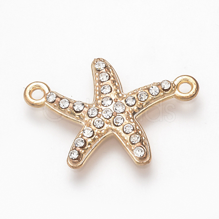 Alloy Rhinestone Links connectors ALRI-T004-64LG-1