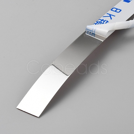 201 Stainless Steel Self-Adhesive Flexible Molding Trim FIND-WH0021-53B-P-1