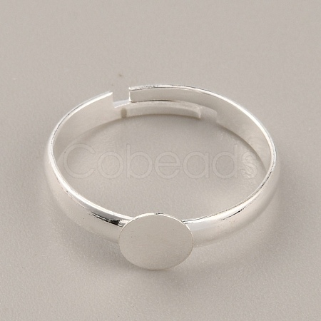 Adjustable Brass Finger Rings Components KK-WH0054-22B-S-1
