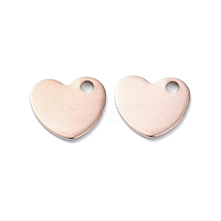 201 Stainless Steel Charms STAS-H191-01A-RG-1