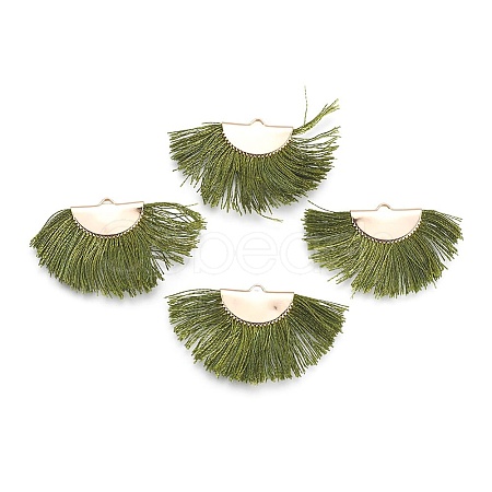 Nylon Tassel Pendants KK-F755-28G-08-NF-1