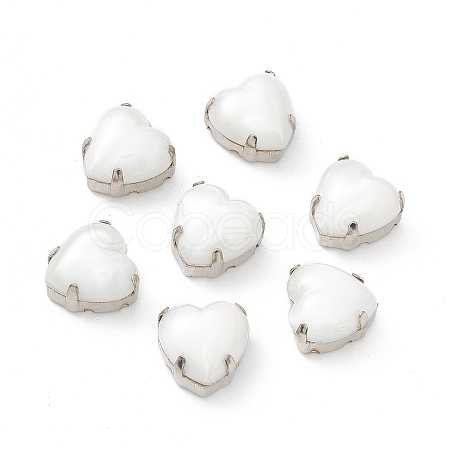Heart Sew On Rhinestones OACR-E012-01P-07-1