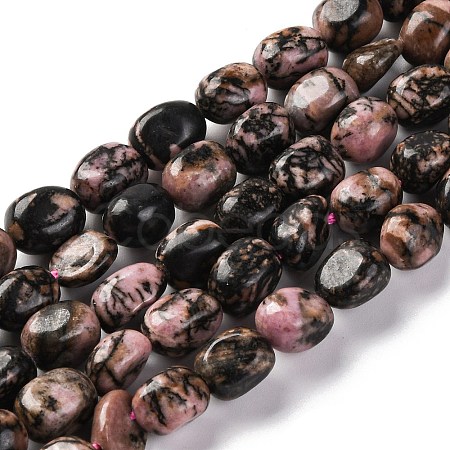 Natural Rhodonite Beads Strands G-G146-A07-01-1