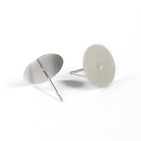 Tarnish Resistant 304 Stainless Steel Stud Earring Settings STAS-D431-22-1