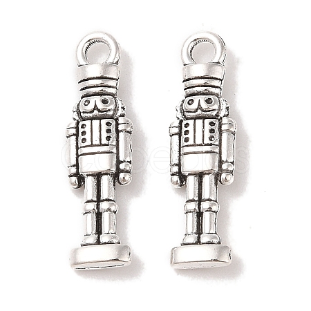 Tibetan Style Alloy Soldier Pendants X-TIBEP-GC160-AS-RS-1