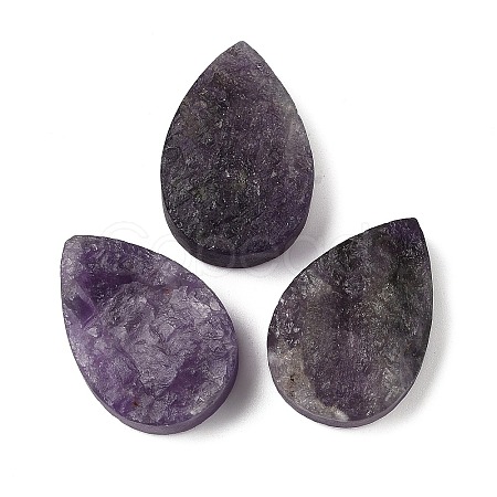Natural Amethyst Cabochons G-K338-40C-01-1