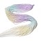 Transparent Gradient Color Glass Beads Strands, Faceted Round, Lilac & Light Blue & Light Yellow, 2mm, Hole: 0.8mm, about 184~187pcs/strand, 14.65''(37.2cm)