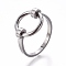 304 Stainless Steel Finger Rings, Ring, Stainless Steel Color, Size 8, 18mm