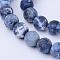 Natural Sodalite Beads Strands, Frosted, Round, 6~6.5mm, Hole: 1mm, about 59~61pcs/strand, 14.5 inch