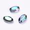 Imitation Austrian Crystal Beads, Grade AAA, K9 Glass, Faceted, Oval, Colorful, 9.5x6x3mm, Hole: 0.7~0.9mm