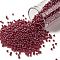 TOHO Round Seed Beads, Japanese Seed Beads, (109C) Dark Ruby Transparent Luster, 11/0, 2.2mm, Hole: 0.8mm, about 1110pcs/10g