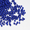 Baking Paint Glass Seed Beads, Royal Blue, 12/0, 1.5~2mm, Hole: 0.5~1mm, about 30000pcs/bag