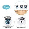 Nbeads 50 Pairs 4D ABS Doll Craft Cartoon Movable Eye DIY-NB0006-33-2