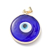 Handmade Evil Eye Lampwork Pendants LAMP-F031-03G-02-2