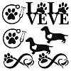 8 Sheets 4 Style Infinity Love & Bird Laser Style Plastic Adhesive Car Stickers STIC-GF0001-04B-1