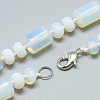 Opalite Beaded Necklaces NJEW-S392-14-2