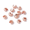 Brass Crimp Beads Covers LS-X-KK-P219-05D-RG-3