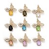 Glass with Golden Brass Pendants GLAA-G111-06G-1