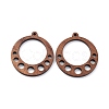 Walnut Wood Laser Cut Pendants WOOD-Q051-05I-1