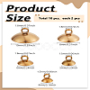 10Pcs 5 Styles 304 Stainless Steel Bead Cap Pendant Bails STAS-LP0005-20-2