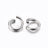 Non-Tarnish 304 Stainless Steel Open Jump Rings X-STAS-H437-4x0.8mm-2