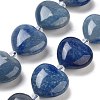 Dyed & Heated Natural Blue Aventurine Beads Strands G-C150-A23-01-2