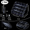 4-Tier Plastic Card Display Riser Stands ODIS-WH0030-236-2