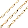 PVD Vacuum Plating 304 Stainless Steel Paperclip Chains CHS-H026-01G-1