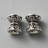 Tibetan Style Alloy Bead Caps TIBEB-TAC0001-06AS-1