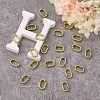 Opaque Spray Painted Acrylic Linking Rings LS-OACR-S021-65A-B01-4