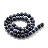 Natural Dumortierite Quartz Beads Strands G-O199-07C-2