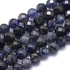 Natural Iolite Beads Strands G-O171-13-5mm-1