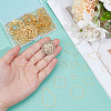 200Pcs 12 Styles Brass Linking Rings KK-ME0002-89-3