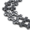Electroplated Synthetic Non-magnetic Hematite Beads Strands G-K375-E02-02-2
