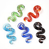 Handmade Gold Sand Lampwork Big Pendants LAMP-T023-11-1
