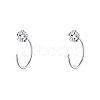 999 Fine Silver Stud Earrings FS-WG1D9DE-13-1