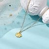 Cloud Face Alloy with Brass Pendant Necklaces NJEW-JN04907-2