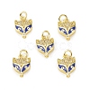Brass Micro Pave Cubic Zirconia Charms KK-E068-VB029-2-4