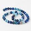 Natural Striped Agate/Banded Agate Beads AGAT-8D-8-2