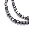 Electroplate Non-magnetic Synthetic Hematite Bead Strands X-G-Q467-11D-1