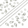 DIY Brass Chain Extender/End Chains Making Kits DIY-FS0005-61P-2