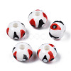 Handmade Porcelain European Beads PORC-S504-006-1