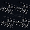 4Pcs Acrylic Rounded Edge Measuring Tools AJEW-CL0002-18-1