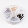 1 Box 120PCS 6 Colors Zinc Alloy Lobster Claw Clasps PALLOY-JP0003-NF-4