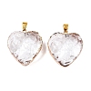 Light Gold Brass Glass Pendants GLAA-N001-24A-1