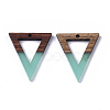Resin & Walnut Wood Pendants X-RESI-S358-56C-2