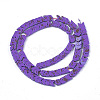 Spray Painted Non-magnetic Synthetic Hematite Beads Strands G-T124-03C-2