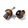 Natural Tiger Eye Pendants X-G-N0325-10A-3